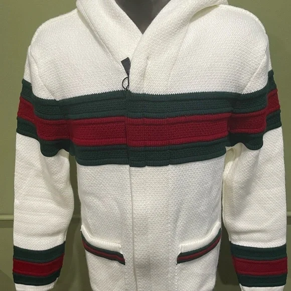 LCR sweater jacket coat hoody zipper front multi color modern fit - Picture 2 of 4